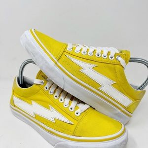 RARE REVENGE X STORM Yellow Skateboarding Casual Sneakers Men Size 6 FAST SHIP